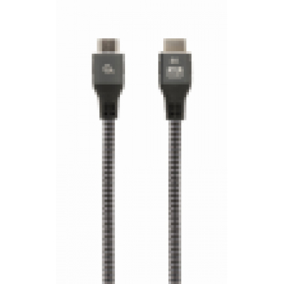 CABLE TRENZADO HDMI 2.1 8K 60HZ GEMBIRD SELECT PLUS SERIES CON ETHERNET 1M NEGRO