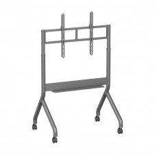 AISENS Soporte de suelo motorizado Eco con ruedas para monitor/TV 90kg de 55