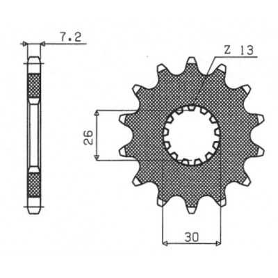 Piñones de arrastre Powerdrive SUNSTAR SPROCKETS 42517