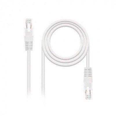 CABLE RED UTP CAT6 RJ45 NANOCABLE 1M BLANCO AWG24 10.20.040