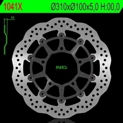 Disco de freno NG ondulado 1041X Ø310 x Ø100 x 5 1041X