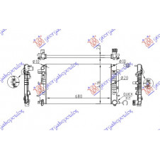 RADIATOR 2.2 DIESEL Cdi -AC MANUAL (677x415x23) (NRF)