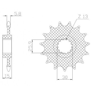 Piñones de arrastre Powerdrive SUNSTAR SPROCKETS 3D316