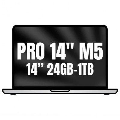 Apple Macbook Pro 14/ M5 Pro 15-Core CPU/ 24GB/ 1TB SSD/ 16-Core GPU/ Plata