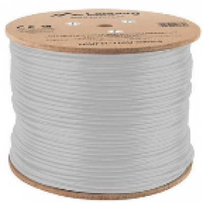 BOBINA CABLE RED LANBERG FTP RJ45 CAT.6A SOLIDO CU AWG24 LSZH CPR 305M GRIS FLU