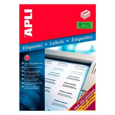 APLI C.250 etiquetas impresora laser A4