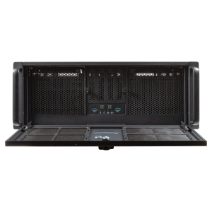 Unykach UK4339H Caja Rack 4U 19\1 - Tamaños de Disco Soportados 3.5\1, 2.5\1 - Filtro Antipolvo - USB-A 3.0, USB-C - Color Negro
