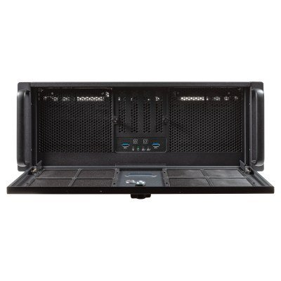 Unykach UK4339H Caja Rack 4U 19 - Tamaños de Disco Soportados 3.5, 2.5 - Filtro Antipolvo - USB-A 3.0, USB-C - Color Negro