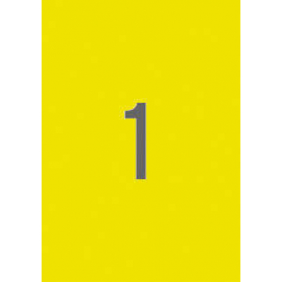 Apli Pack de 100 Etiquetas Amarillo Fluorescente 210x 297mm - Adhesivo Permanente - Cantos Rectos - Color Amarillo Fluorescente