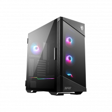 GABINETE MSI VELOX 100R MEDIA TORRE CRISTAL TEMPLADO 4FANS