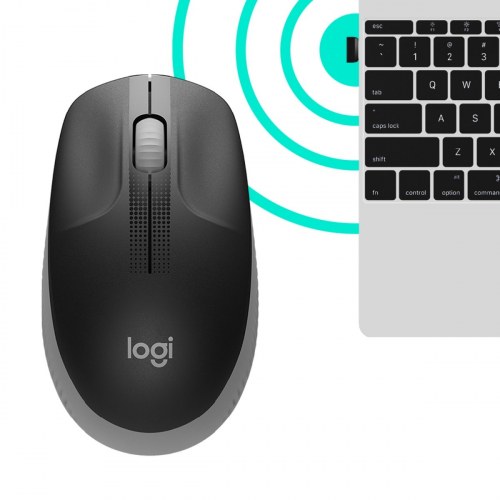 Ratón Inalámbrico Logitech M190/ Hasta 1000 DPI/ Gris Marengo