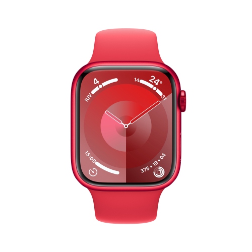 APPLE WATCH SERIES 9 MRYG3QL/A 45MM (PRODUCT) RED ALUMINIUM CASE WITH (PRODUCT) RED SPORT BAND