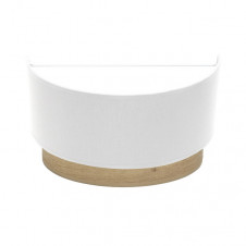Aplique Tatiana 1xe27 Blanco-madera Clara 17x30x15 Cm