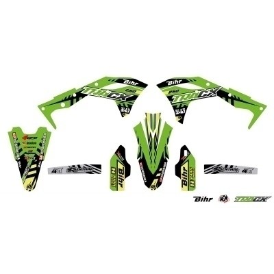 KUTVEK Tracx Graphic Kit Green Kawasaki KX250F 5KA1754953L