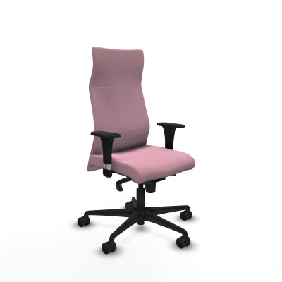 Albacete dirección sincro bali rosa brazos 1D cromados base nailon ruedas 65 nailon
