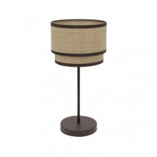 Sobremesa Alto Roque 1xe27 Natural/marron 60x30x30 Cm