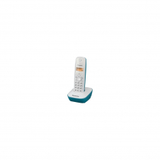 TELEFONO INALAMBRICO DECT PANASONIC IDENTIFICACION LLAMADAS AGENDA 50 ENTRADAS PANTALLA LCD BLANCO AZUL KX-TG1611GC
