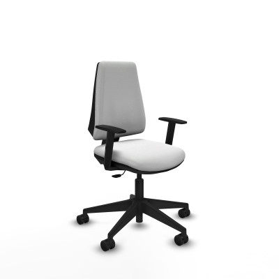 Elche CP bali blanco brazos 1D base piramidal ruedas nailon 65mm