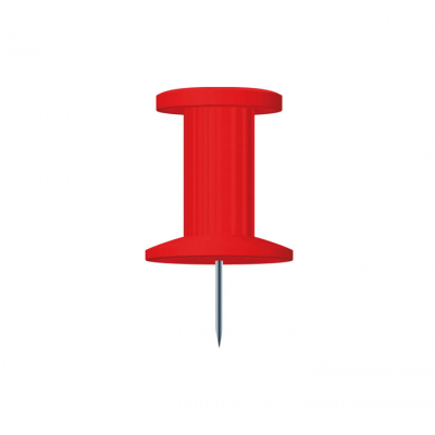 C.25AGUJAS PUSH PINS EXACOMPTA 10MM ROJO 14704E