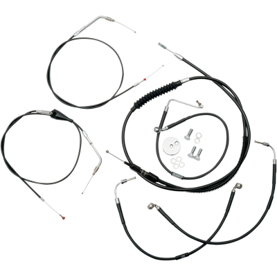 Kit líneas de freno/cables de manillar estándar en vinilo negro LA CHOPPERS LA-8005KT-13B