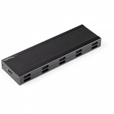 StarTech.com Caja Externa USB-C de 10Gbps a NVMe M.2 or SSD SATA M.2 - Carcasa de Aluminio Portátil para SSD NGFF M.2 PCIe/SATA - con Cables USB C y