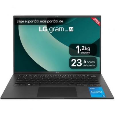Portátil LG Gram 16ZD90RU-G.AX55B Intel Core i5-1334U/ 16GB/ 512GB SSD/ 16/ Sin Sistema Operativo