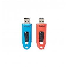 SanDisk Ultra unidad flash USB 64 GB USB tipo A 3.2 Gen 1 (3.1 Gen 1) Azul, Rojo
