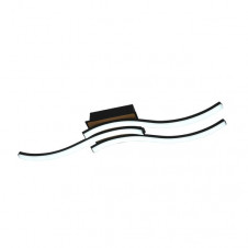 Plafon Murray 48w 3000-4000-6500k Negro/madera 5280lm C/remoto,memoria Y Reg.intensidad 9,5x62x11cm