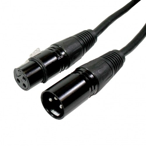 Cable XLR Macho a XLR Hembra 3pin 0,5mts (BOLSA)