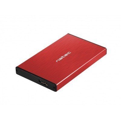 CAJA EXTERNA NATEC RHINO GO DISCO DURO 2,5 USB 3.0 SATA ROJA