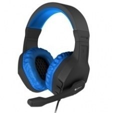 Auriculares con microfono genesis argon 200 gaming azules mini jack 3.5mm x2