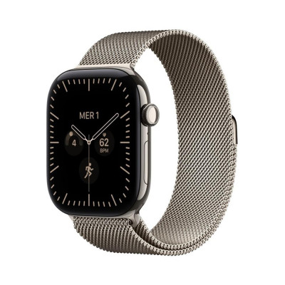 Smartwatch apple watch s12 gps + cell 46mm natural titanium milanese loop - m - l