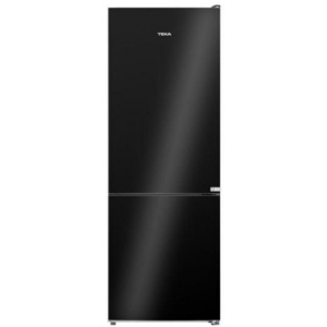 Frigorífico combi Teka RBF 44630 BK, 188 x 59.5 x 63 cm, No Frost, clase D, 188 kWh año, 38dB, 310 litros, motor Inverter, reversible, luz LED, negro