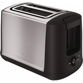 Tostador Moulinex LT340811, 2 ranuras cortas, 850W, inox