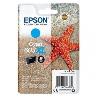Epson 603XL Cyan Cartucho de Tinta Original - C13T03A24010