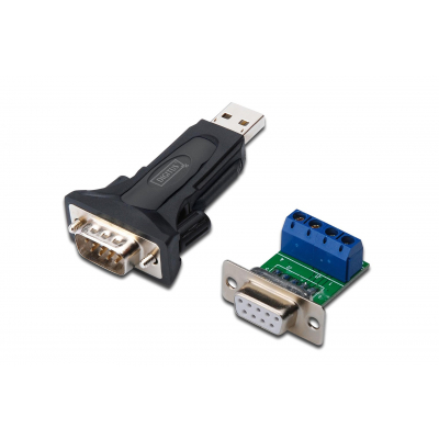 Adaptador DIGITUS USB 2.0 a RS485 - Chipset FTDI | Cable 80cm | 3Mbps | Multi-OS