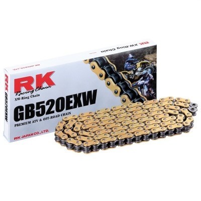 Cadena RK GB520EXW con 146 eslabones oro GB520EXW-146