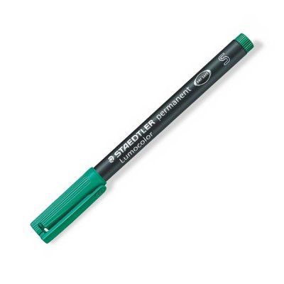 STAEDTLER Rotulador permanente Lumocolor trazo 0,4mm verde