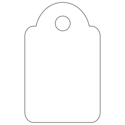 Apli Etiquetas Colgantes Blancas 15 x 24mm 200 U.