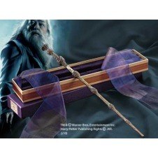 Replica the noble collection harry potter varita de albus dumbledore en caja de olivander