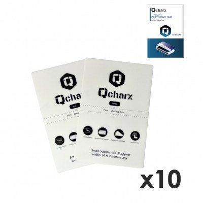 Laminas de proteccion frontales qcharx hidrogel mate anti huellas para qx1 lite 10 unidad