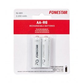 Pilas recargables Ni-MH AA-R6 Fonestar F-2200AA