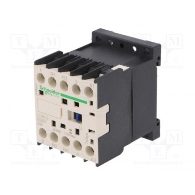 Contactor 4 Polos 2 NC y 2 NA 230Vac 9A CARRIL DIN y Panel