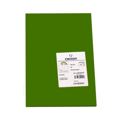 CANSON Pack de 50 Cartulina 185g A4 verde safari