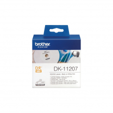 ETIQUETAS BROTHER DK11207 PARA CD/DVD 58x58mm 100 UD