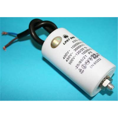 Condensador MOTOR 35uF 450Vac CABLES + M8 Medidas 45x97mm