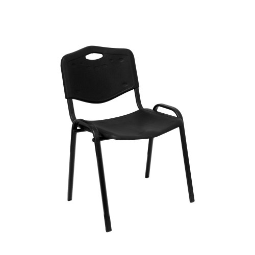Pack 1 sillas Robledo PVC negro