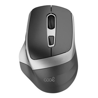 Rat?n Inal?mbrico Silencioso COOL Ergonomic Negro-Plata