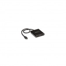 StarTech.com Divisor Splitter MST usb tipo-c a hdmi de 2 Puertos multiplicador MST usb tipo-c compatible con Thunderbolt 3 negro MSTCDP122HD