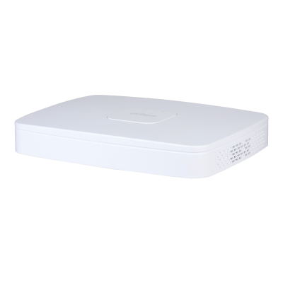 (DHI-NVR2108-8P-4KS3) DAHUA GRABADOR IP 8 CANALES POE 1HDD 4K CON INTELIGENCIA ARTIFICAL SMART 1U LITE BLANCO